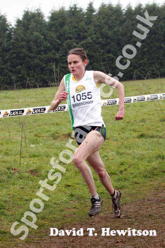 Louise Damen on her way to winning the McCain World Cross Country Trials and Inter Counties.